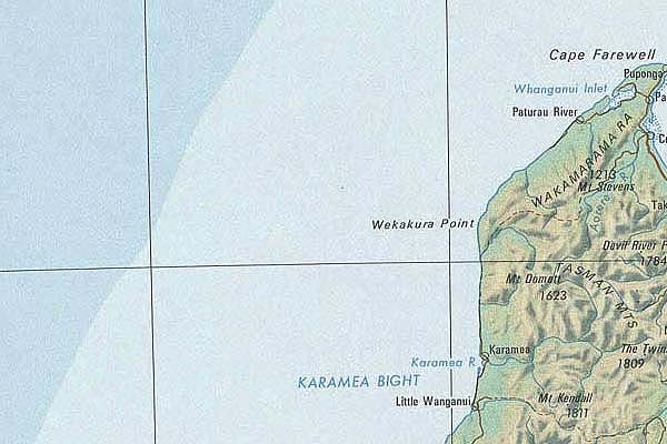 Map of South Island